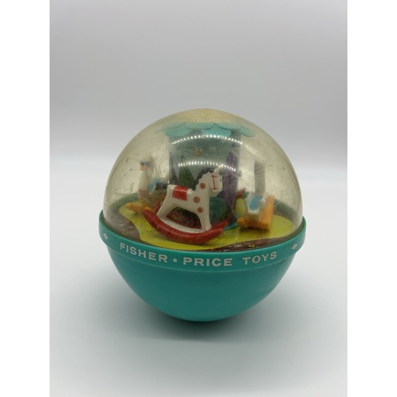 Vintage 1966 Fisher Price #165 Roly Poly Chime Ball - Picture 3 of 10